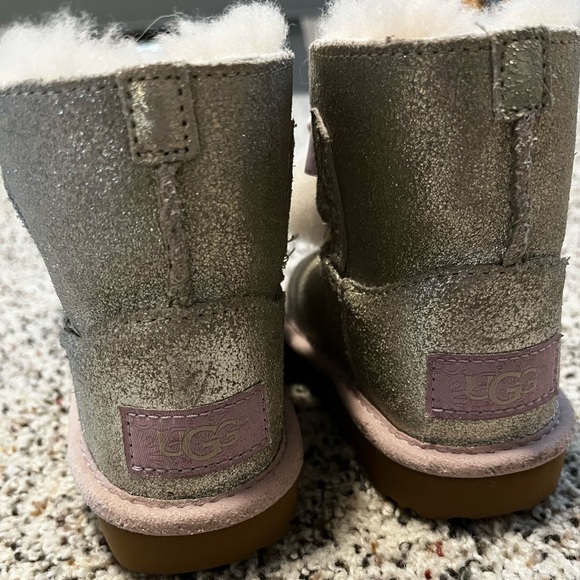 Sparkly UGG “Gita” Shearling Boots - Picture 2 of 7
